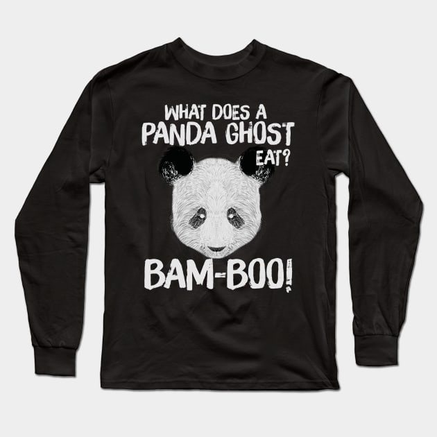 Panda Bam boo Joke Long Sleeve T-Shirt by Walkowiakvandersteen